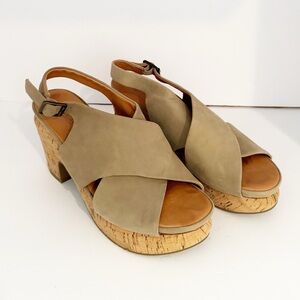 Gentle Souls by Kenneth Cole Paulina Platform Sandal EUC Sz 9.5